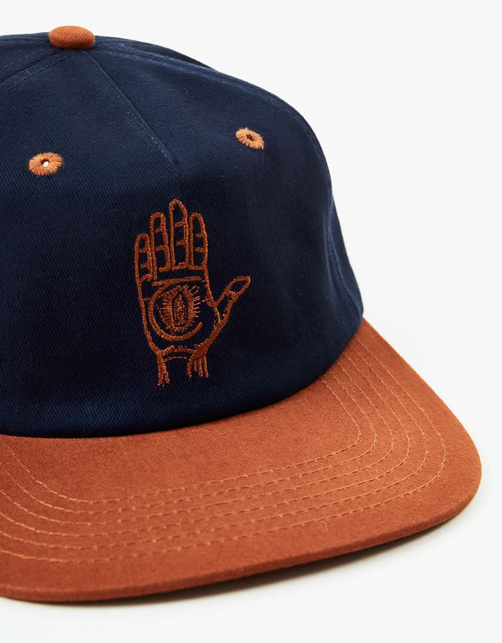 Theories of Atlantis Hand of Theories Strapback Cap - Navy/Auburn