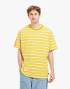 Nike SB YD Stripe T-Shirt - Dark Sulfur/Sanddrift/Sail