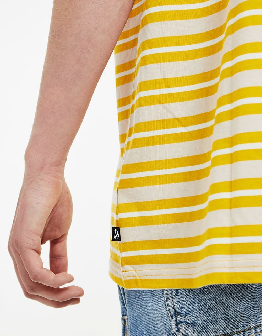 Nike SB YD Stripe T-Shirt - Dark Sulfur/Sanddrift/Sail