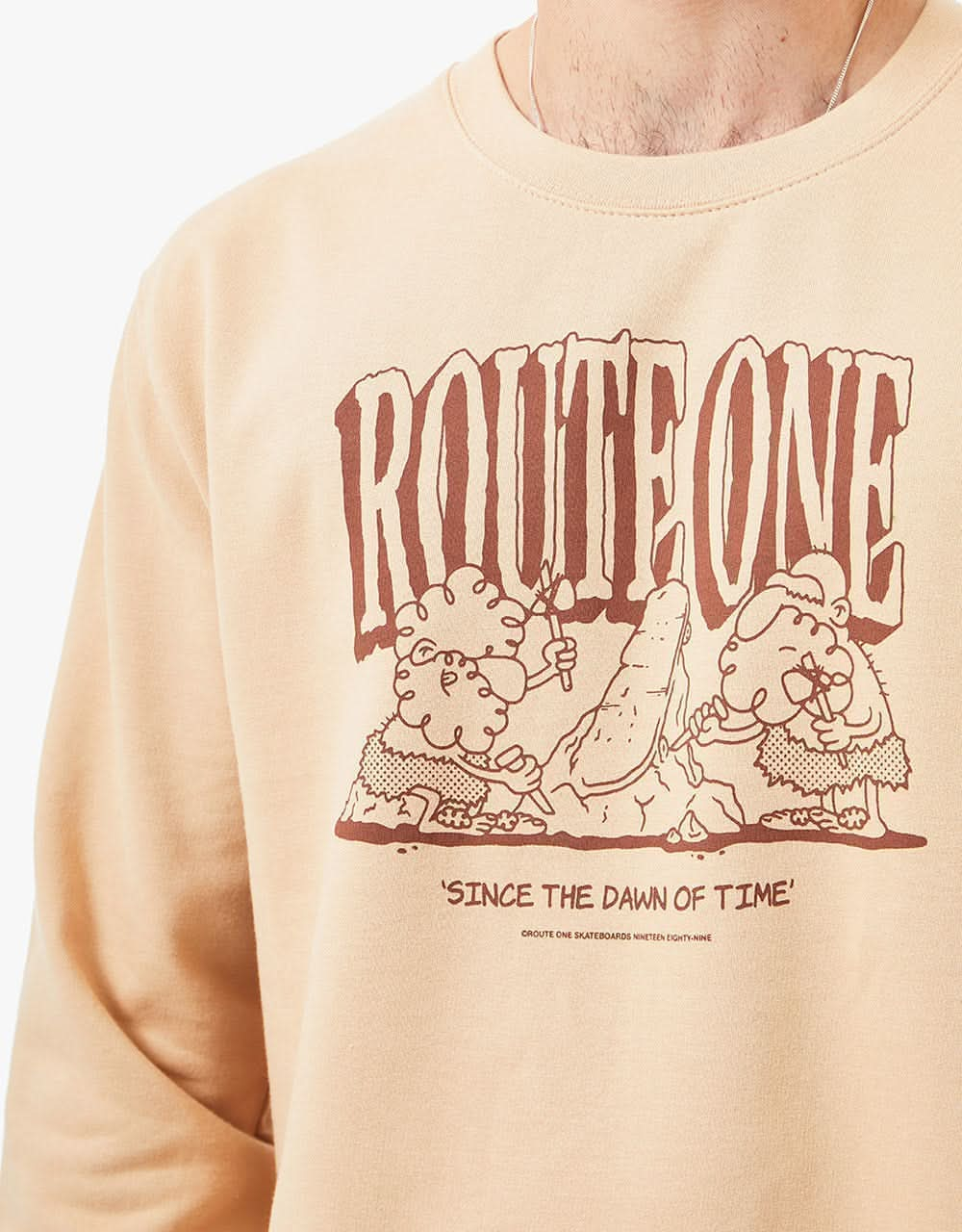 Route One Dawn Of Time Sweatshirt - Nude