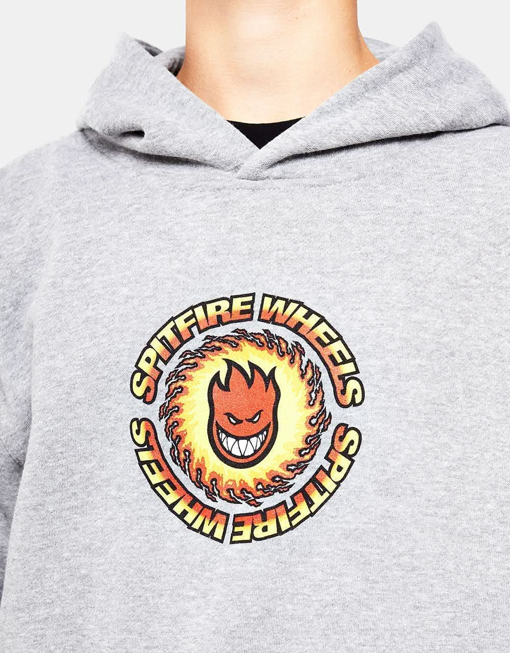 Spitfire OG Fireball Kids Pullover Hoodie - Grey Heather