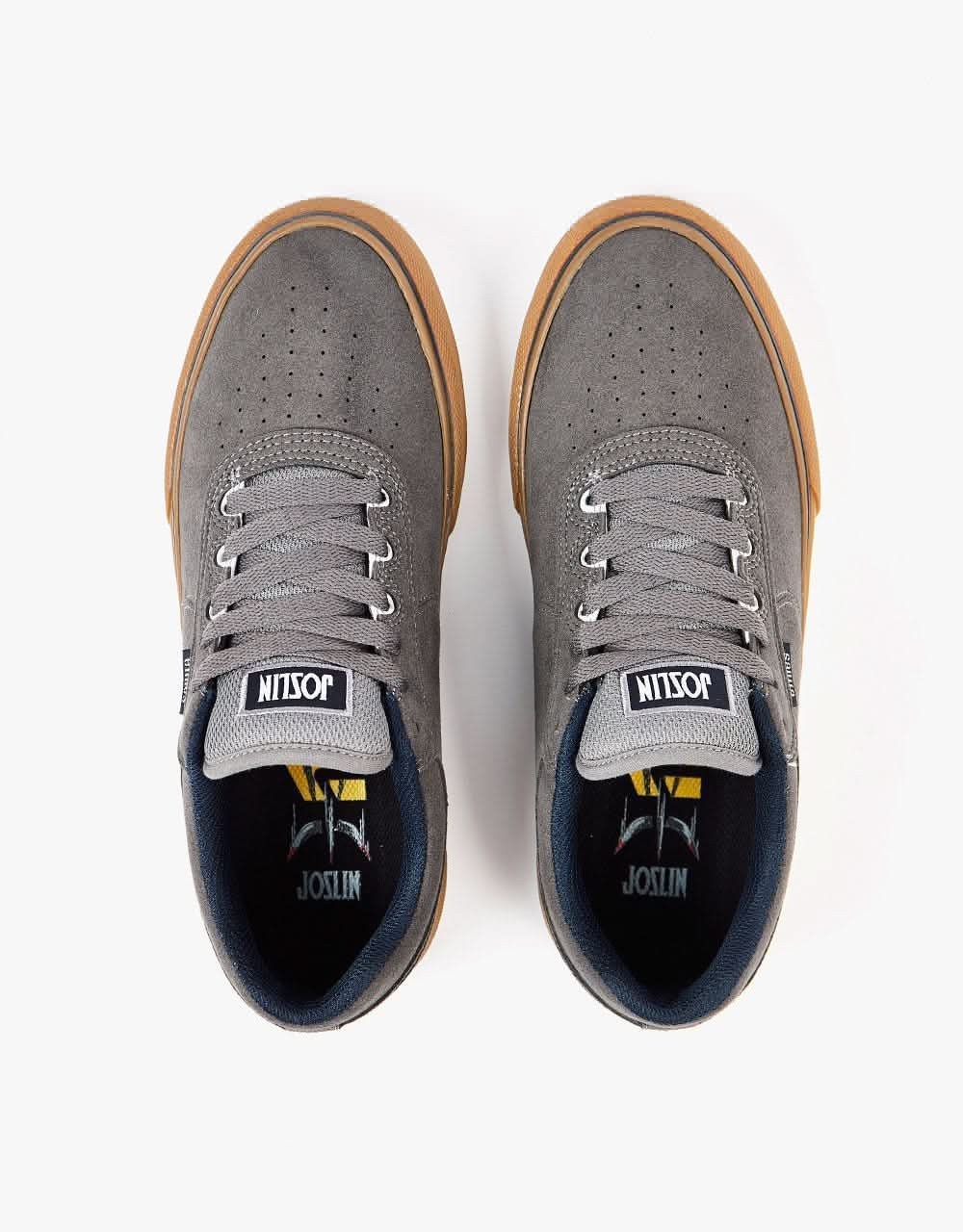 Etnies Joslin Vulc Skate Shoes - Grey/Gum