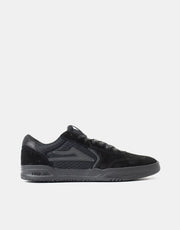 Lakai Atlantic Skate Shoes - Black/Black Suede