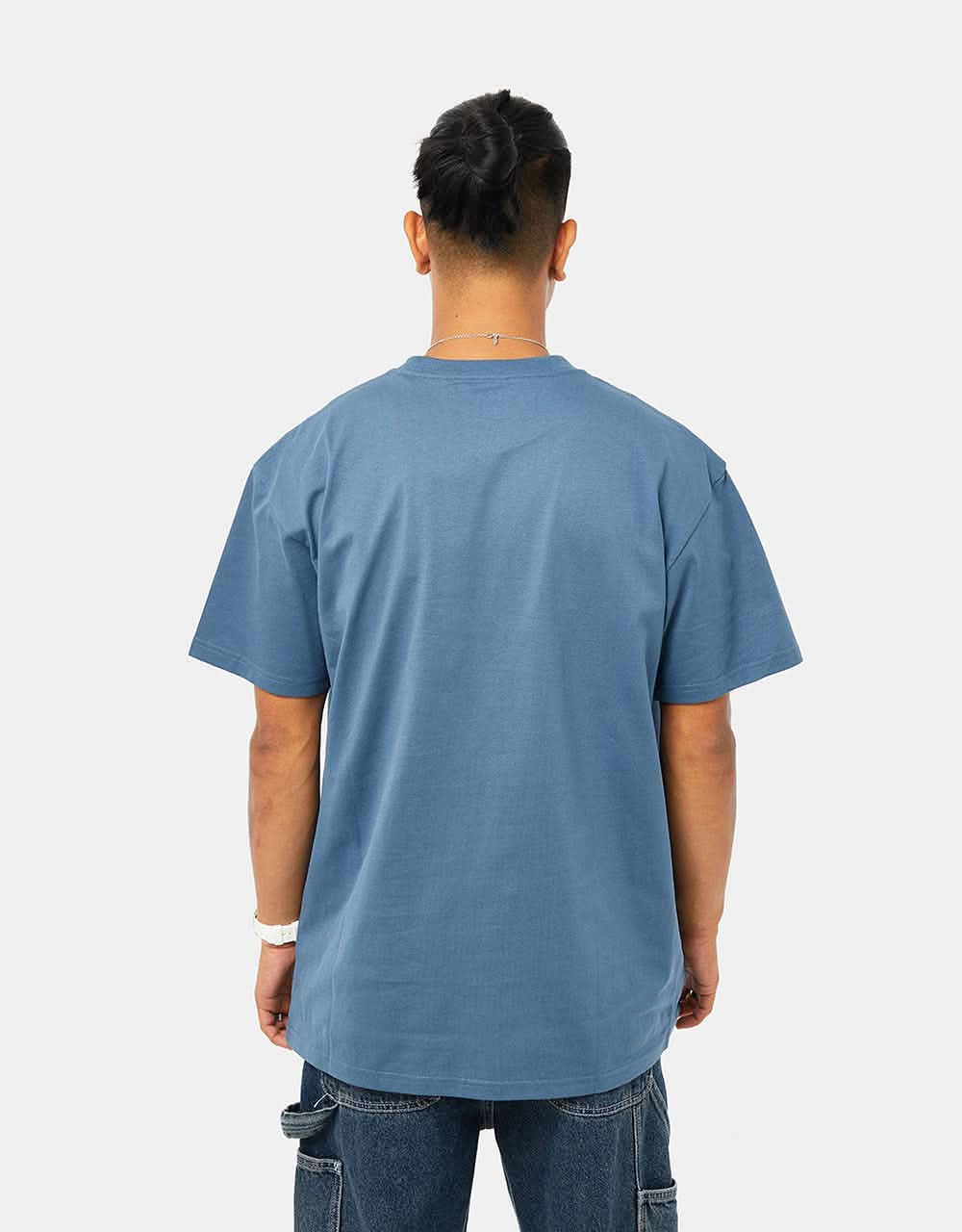 Carhartt WIP S/S Chase T-Shirt - Storm Blue/Gold