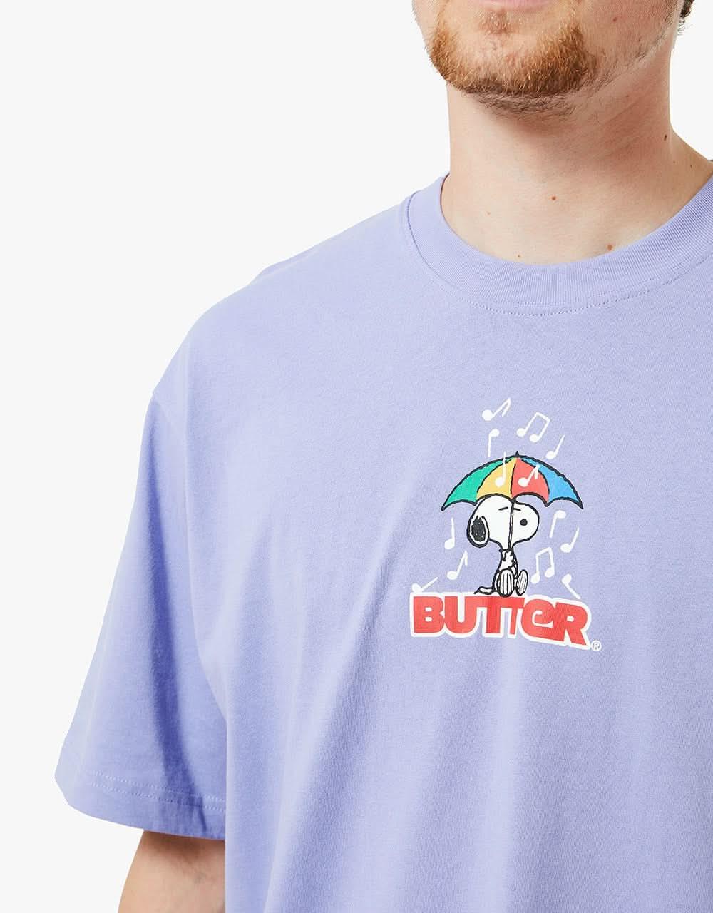 Butter Goods x Peanuts Umbrella T-Shirt - Periwinkle