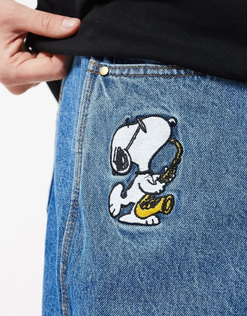 Butter Goods x Peanuts Jazz Denim Jeans - Washed Indigo