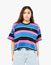 Obey Damen Pembroke Box T-Shirt – Schwarz Multi