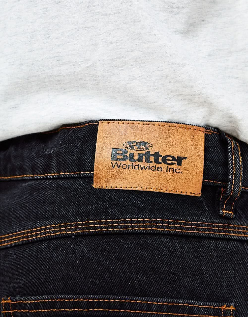 Butter Goods Bass Denim Shorts - Washed Black