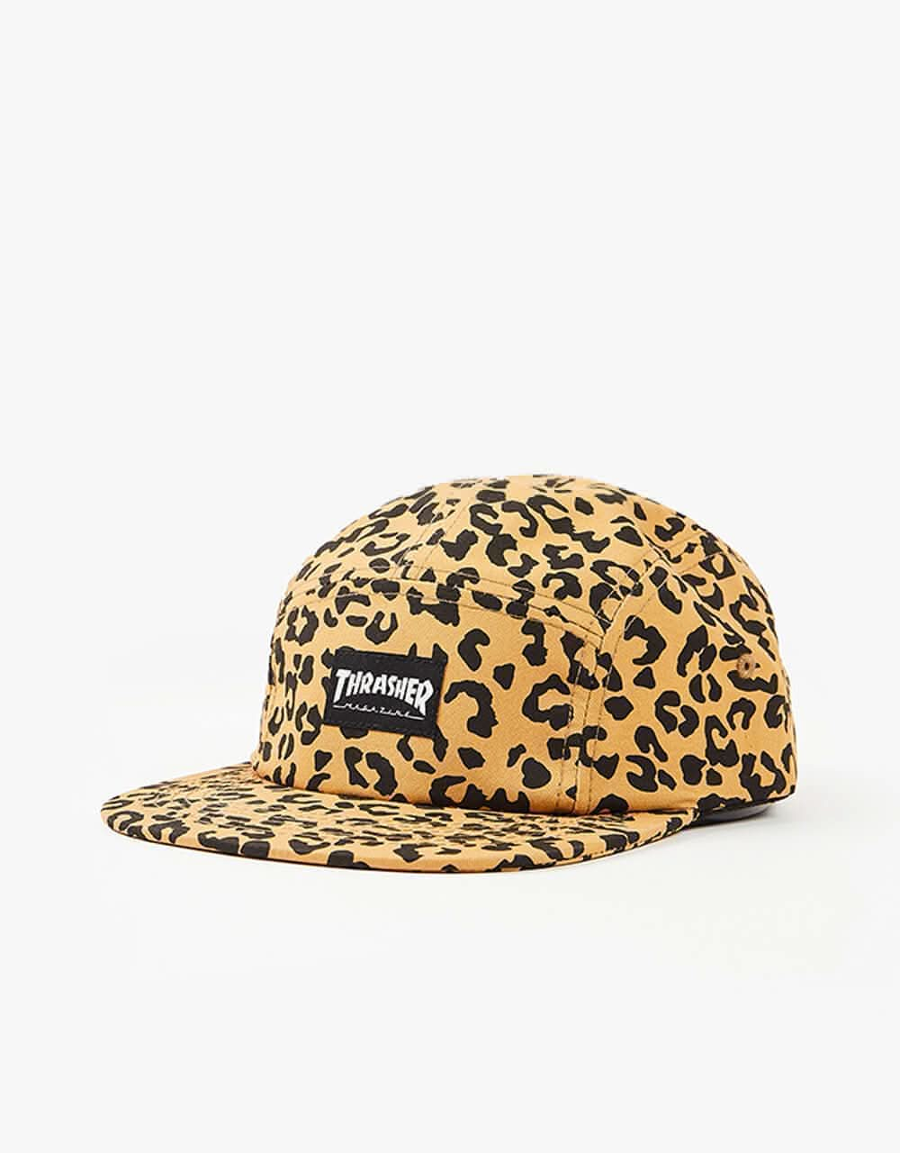 Thrasher Logo 5 Panel Cap - Cheetah