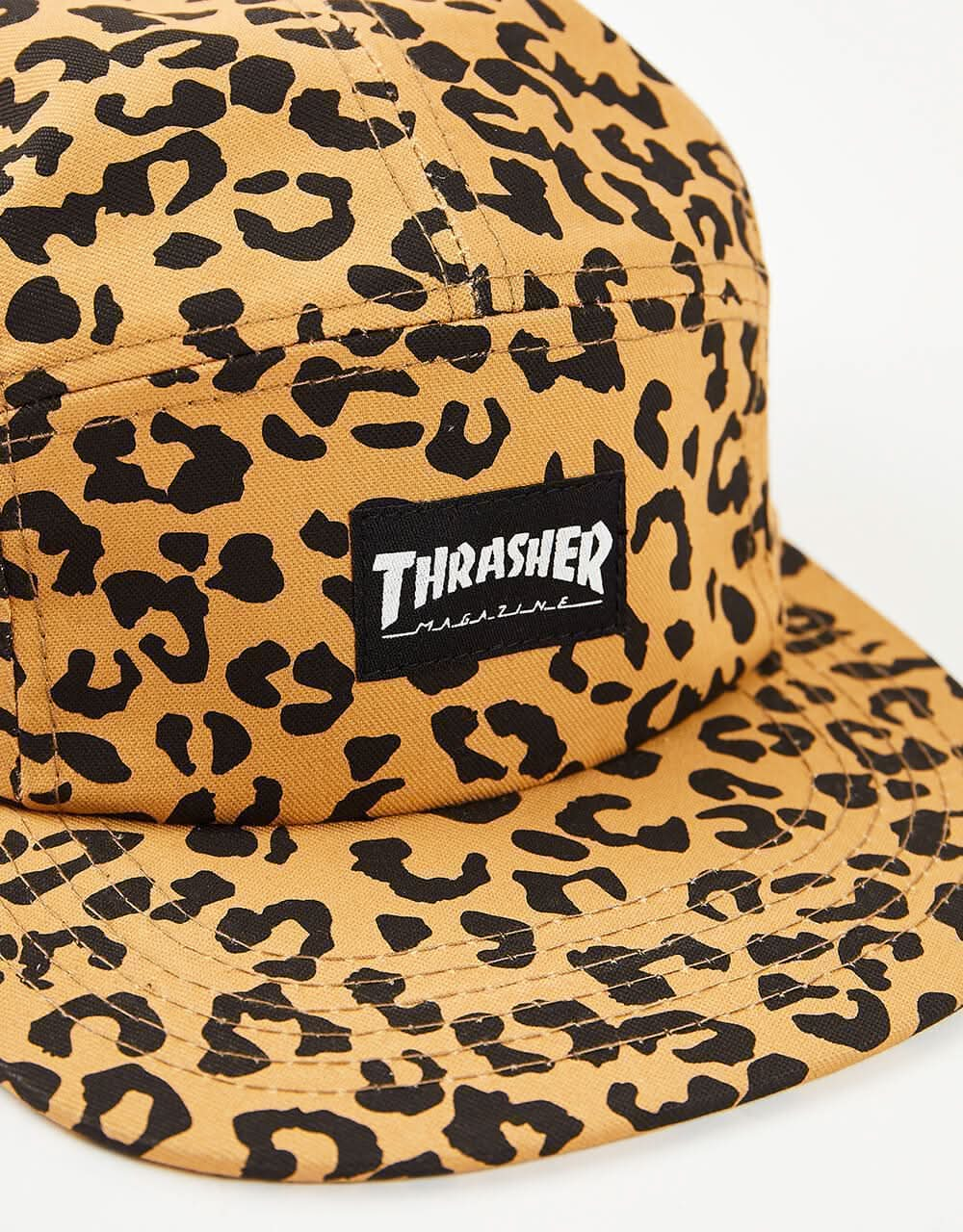 Thrasher Logo 5 Panel Cap - Cheetah