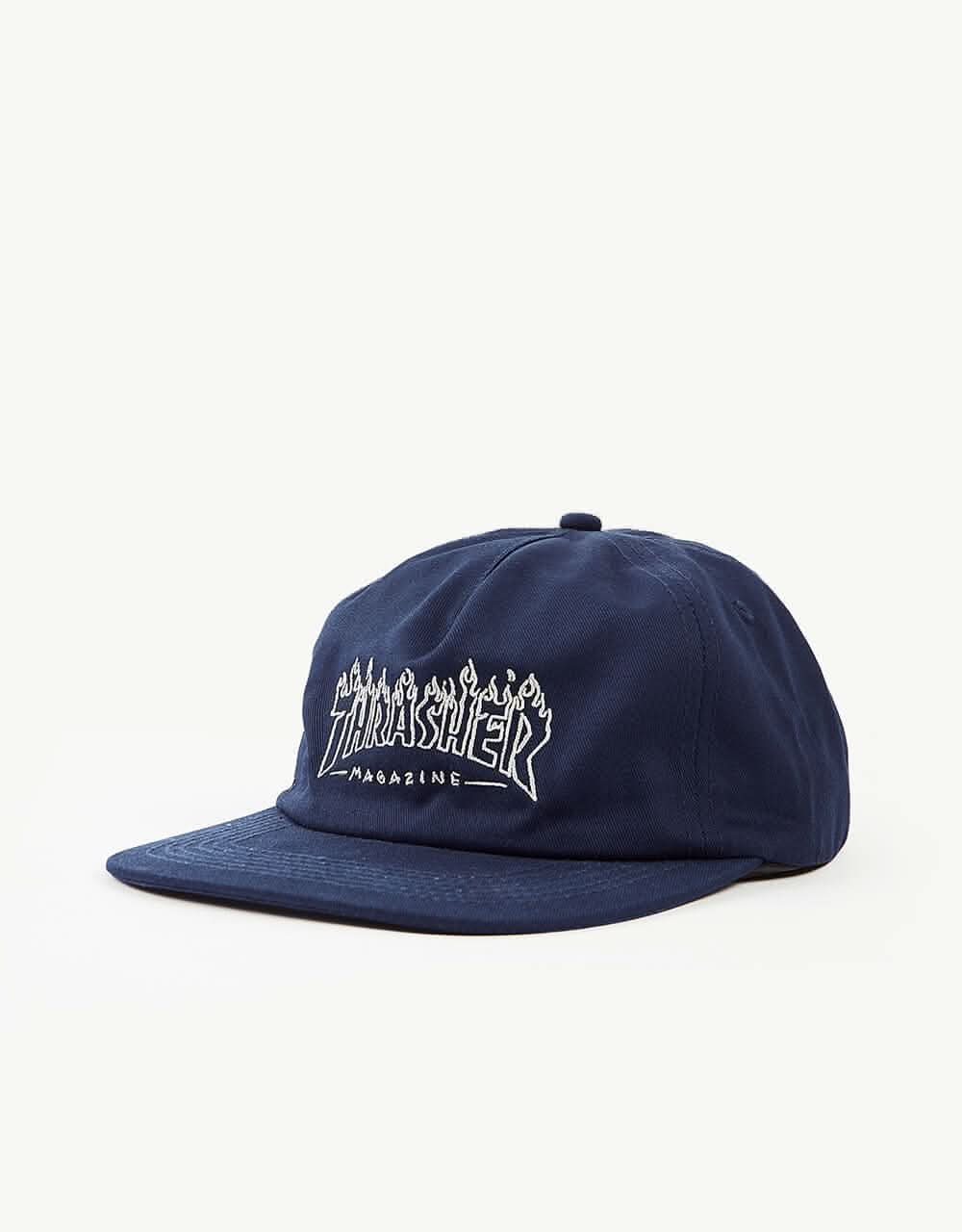 Thrasher Drunk Witch Snapback Cap - Navy