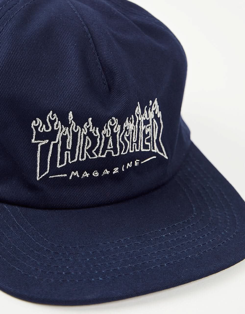 Thrasher Drunk Witch Snapback Cap - Navy