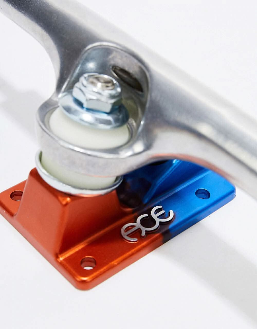 Ace AF1 33 Skateboard Trucks - Polished/Orange-Blue (Pair)