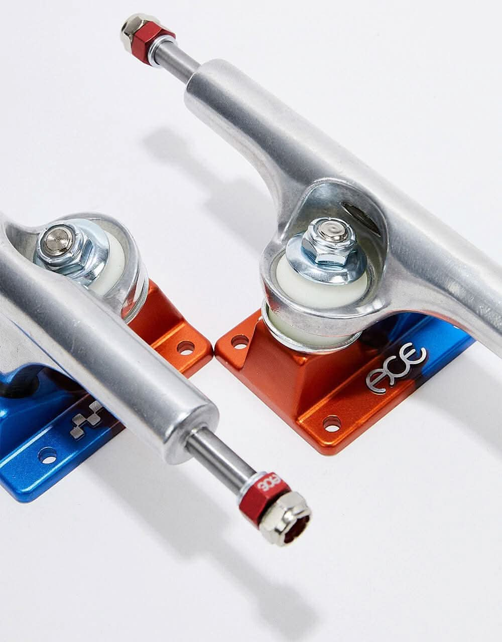 Ace AF1 33 Skateboard Trucks - Polished/Orange-Blue (Pair)