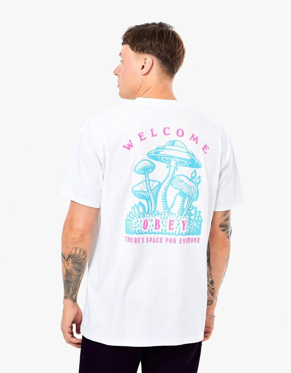 Obey Space For Everyone T-Shirt - White