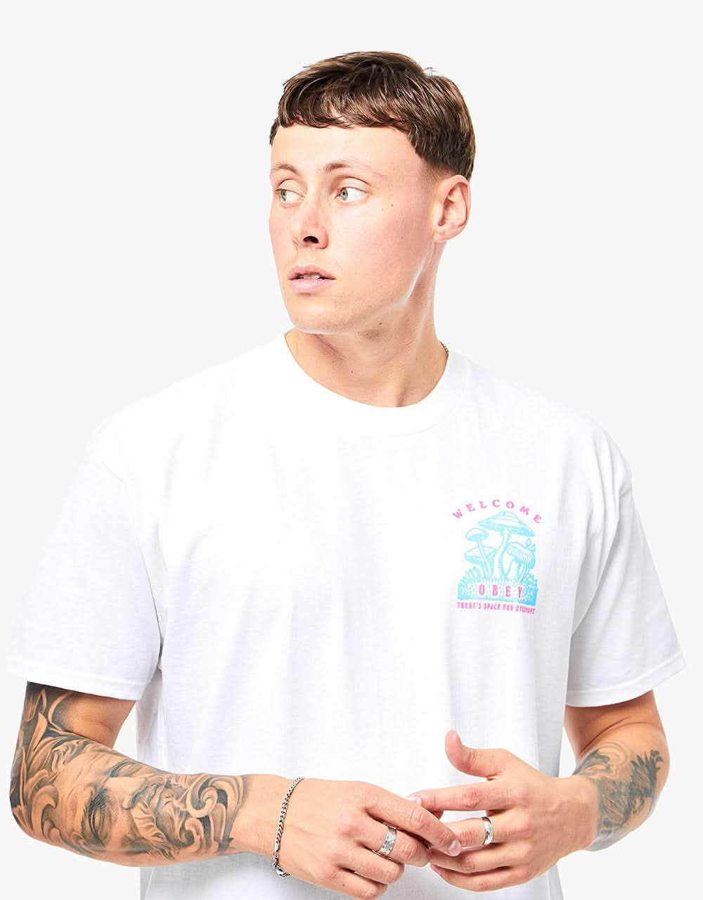 Obey Space For Everyone T-Shirt - White