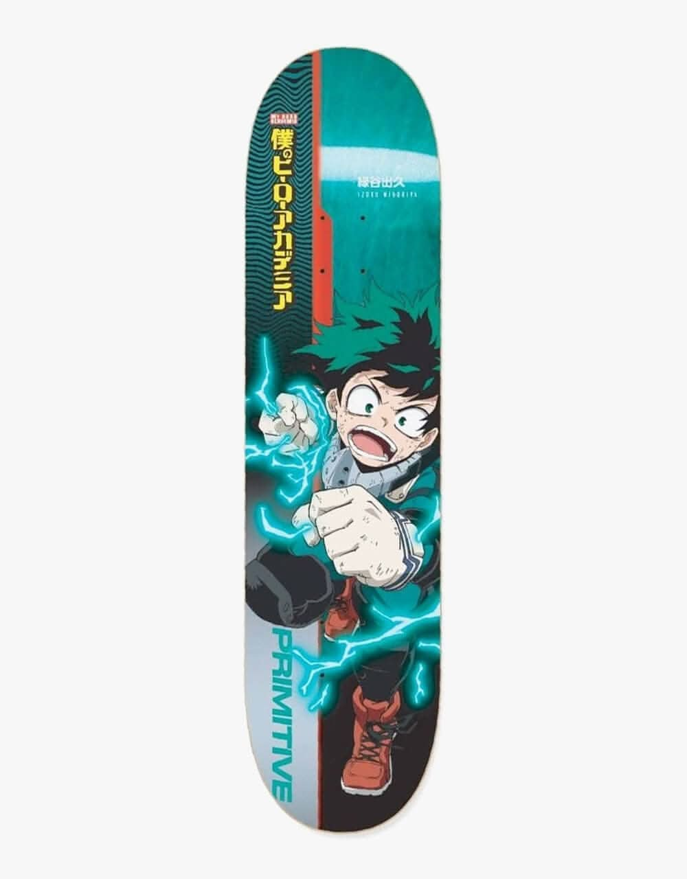 Primitive x My Hero Academia Izuku Midoriya Skateboard Deck - 8.5"