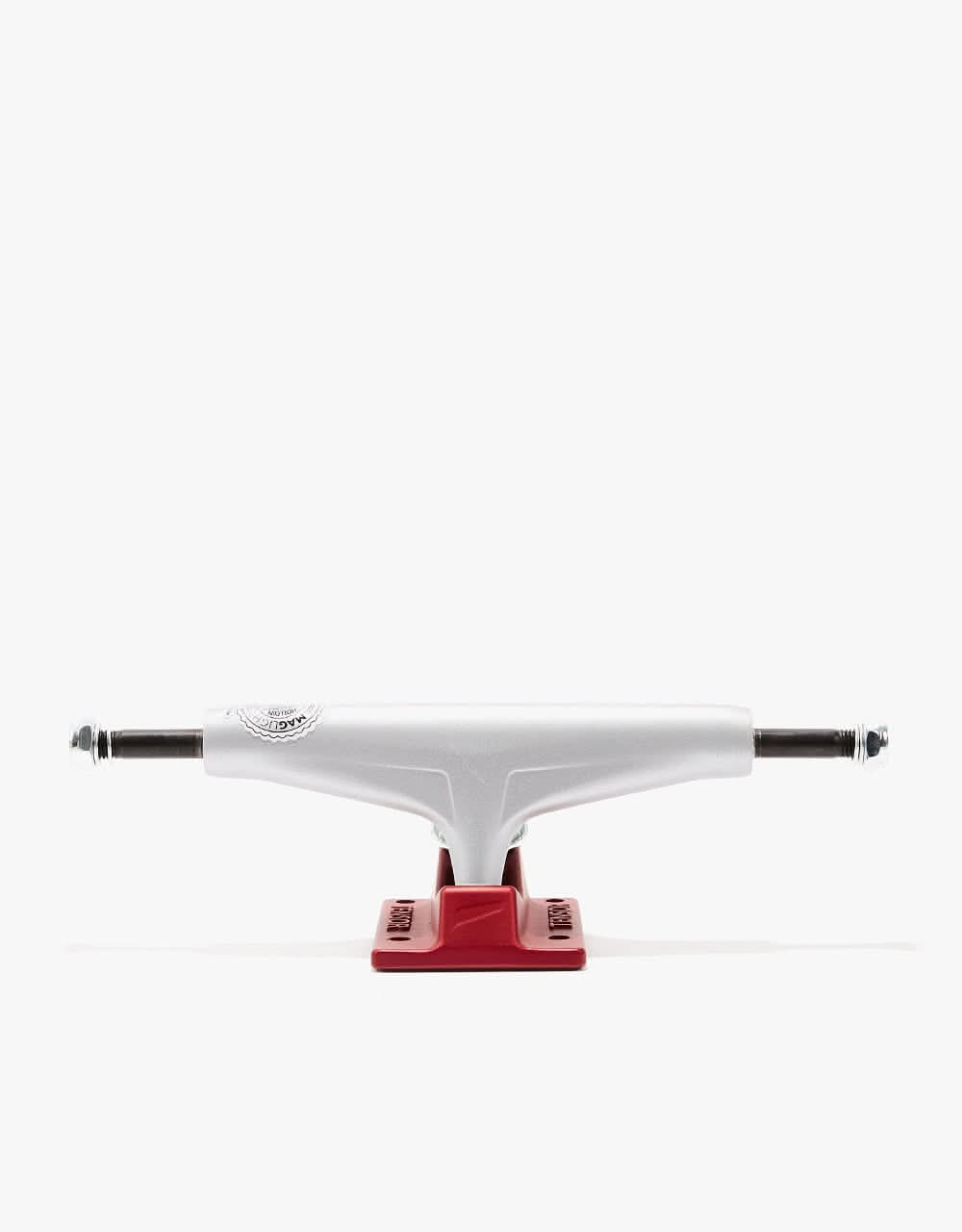 Tensor Mag Light Reflect 5.5 Skateboard Trucks - Silver/Red (Pair)