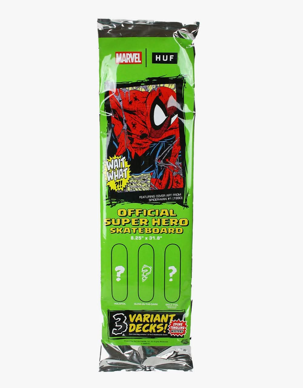 HUF x Marvel Spider-Man Blind Bag Skateboard Deck - 8.25"