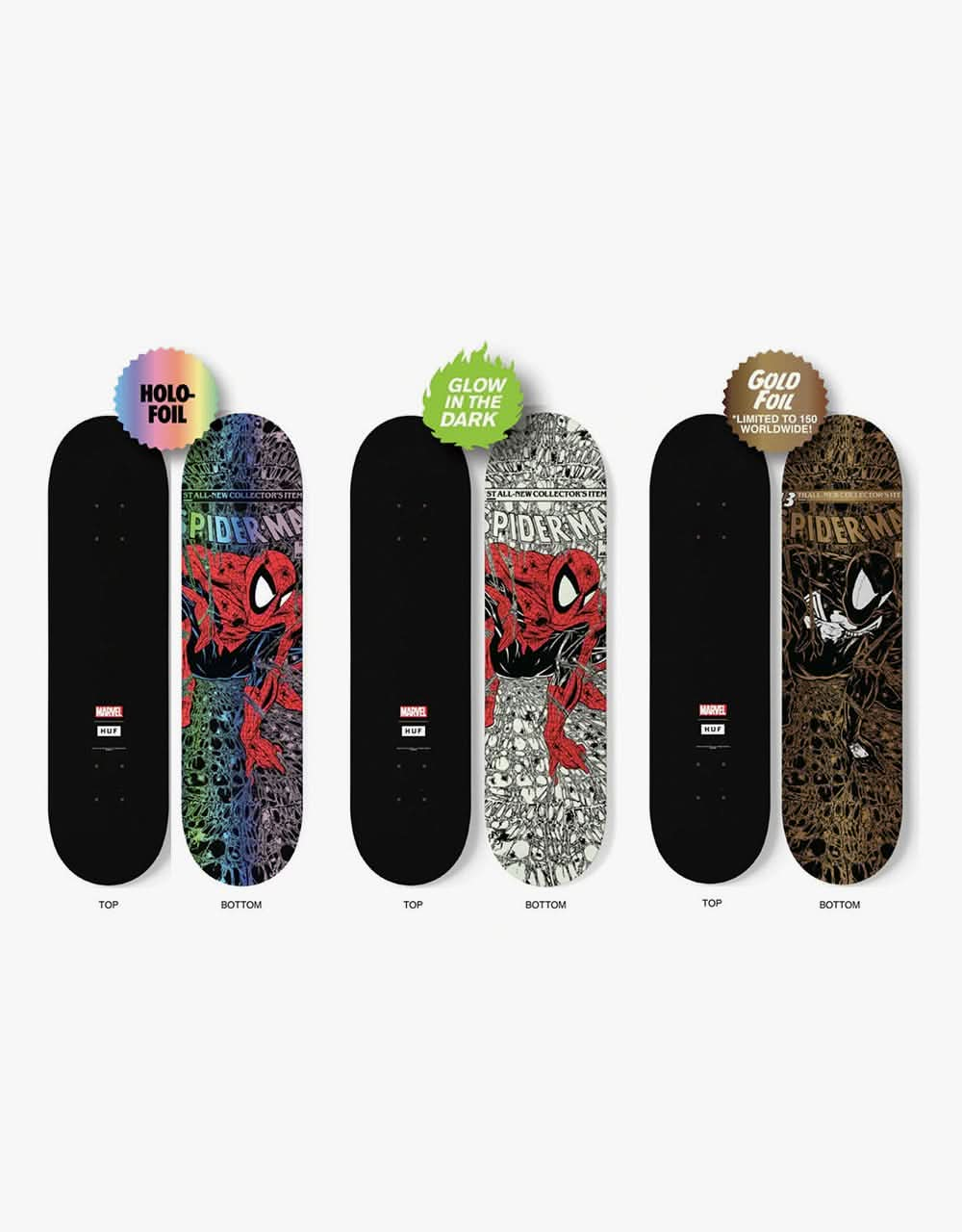 HUF x Marvel Spider-Man Blind Bag Skateboard Deck - 8.25"