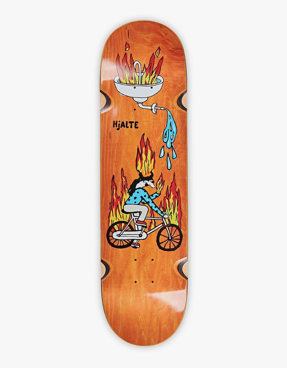 Polar Halberg Fire Ride Skateboard Deck - 8.25" (w/ Wheel Wells)