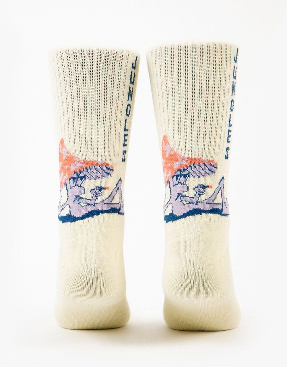 Jungles Jungles Mushroom Guy Socks - White