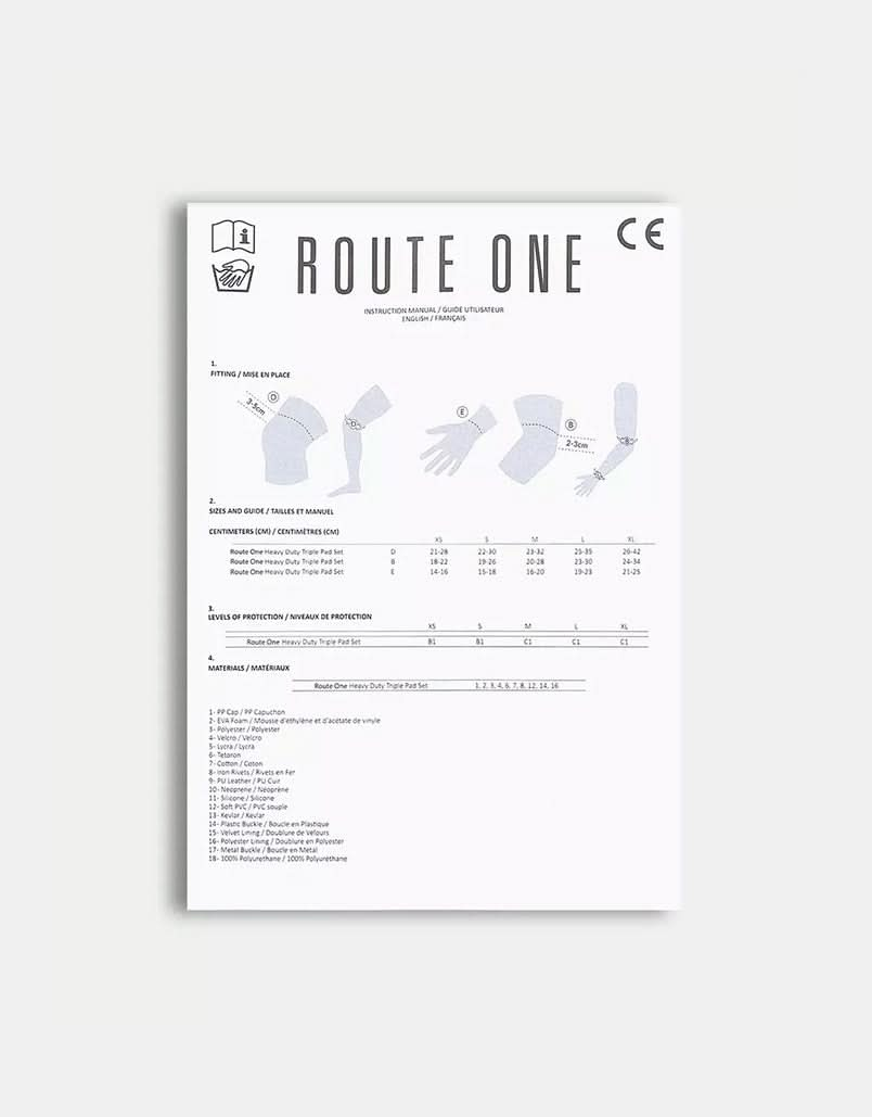 Route One Triple Pad Set - Black/White