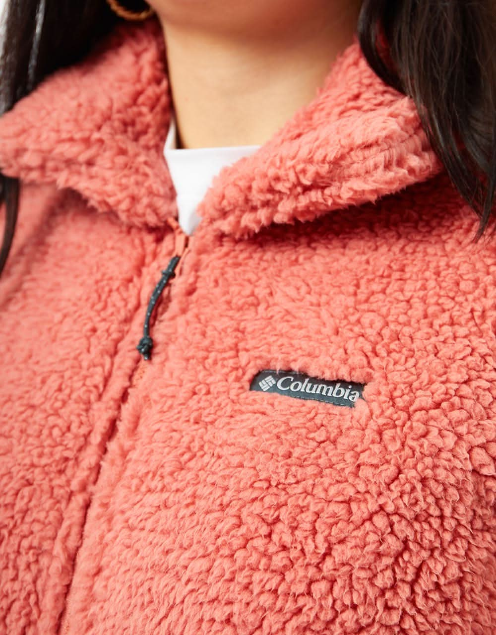 Columbia Womens Winter Pass™ Sherpa FZ Fleece - Dark Coral