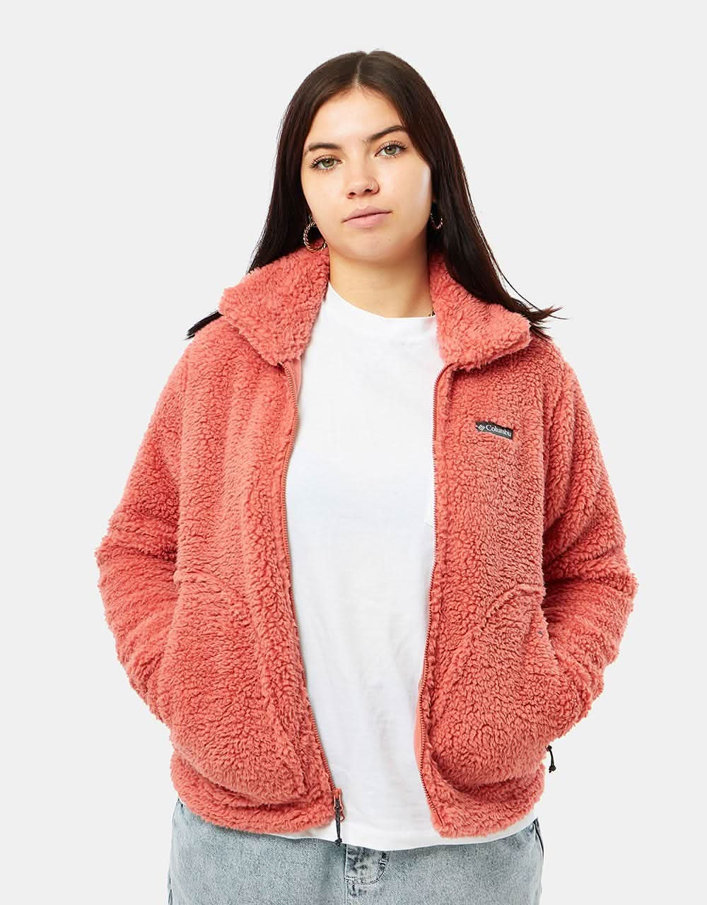 Columbia Womens Winter Pass™ Sherpa FZ Fleece - Dark Coral