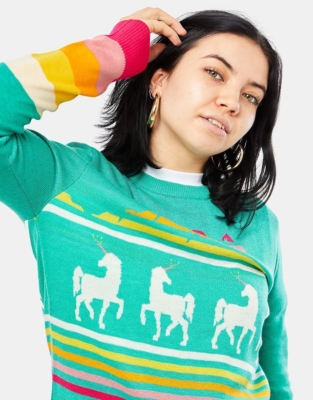 KAVU Womens Hillrose Sweater - Unicorn