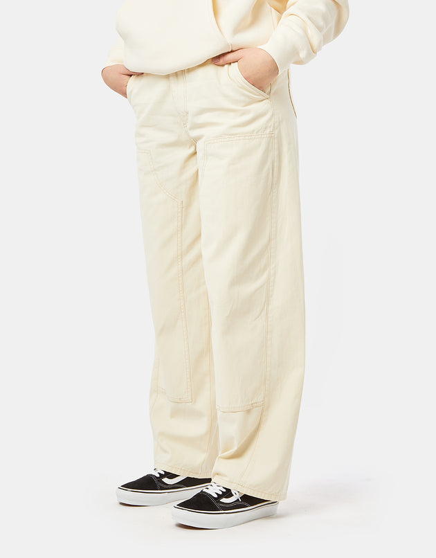 Obey Pantalon Baggy Tami pour Femmes - Blanc Os