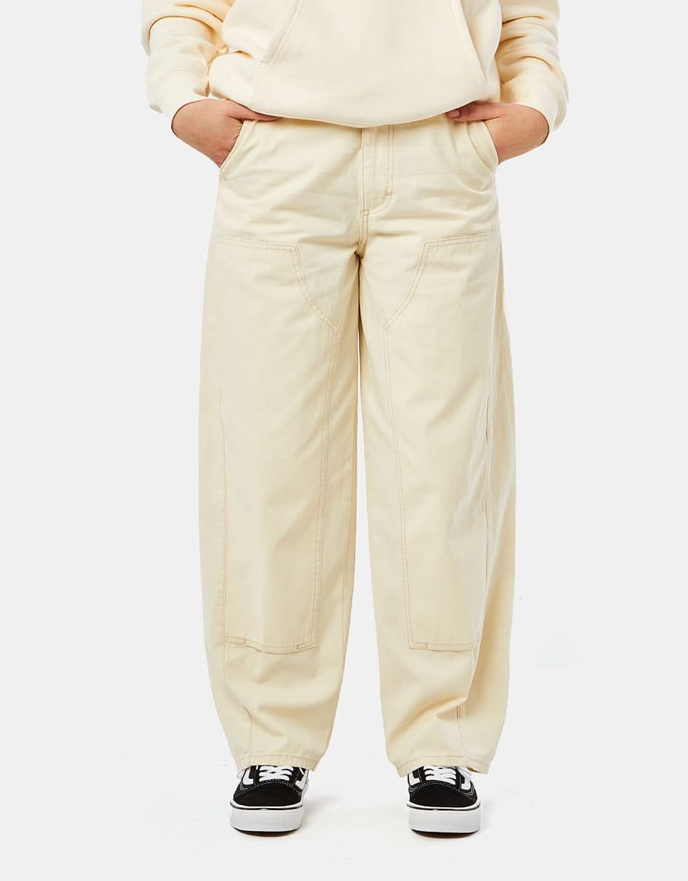 Obey Womens Tami Baggy Pant - Bone White