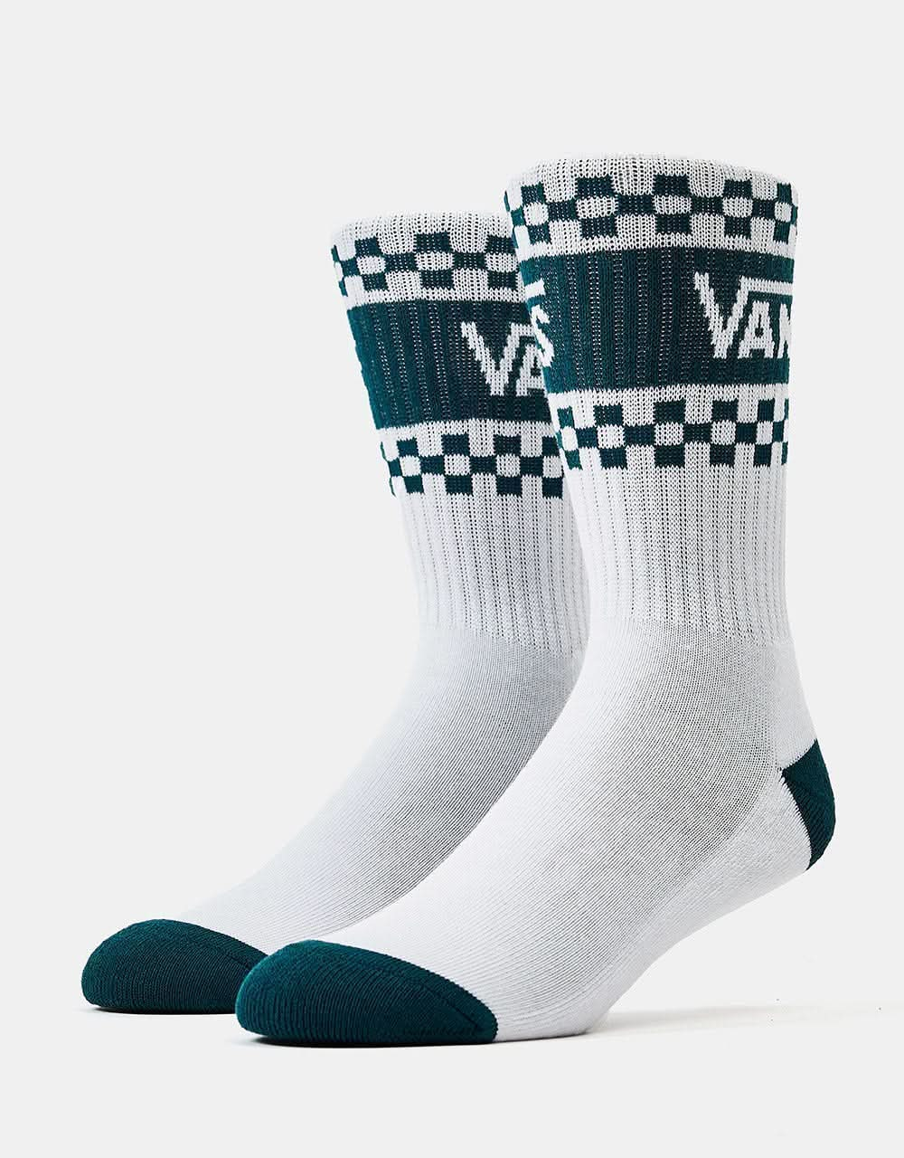 Vans Girl Gang Womens Crew Socks - White/Deep Teal