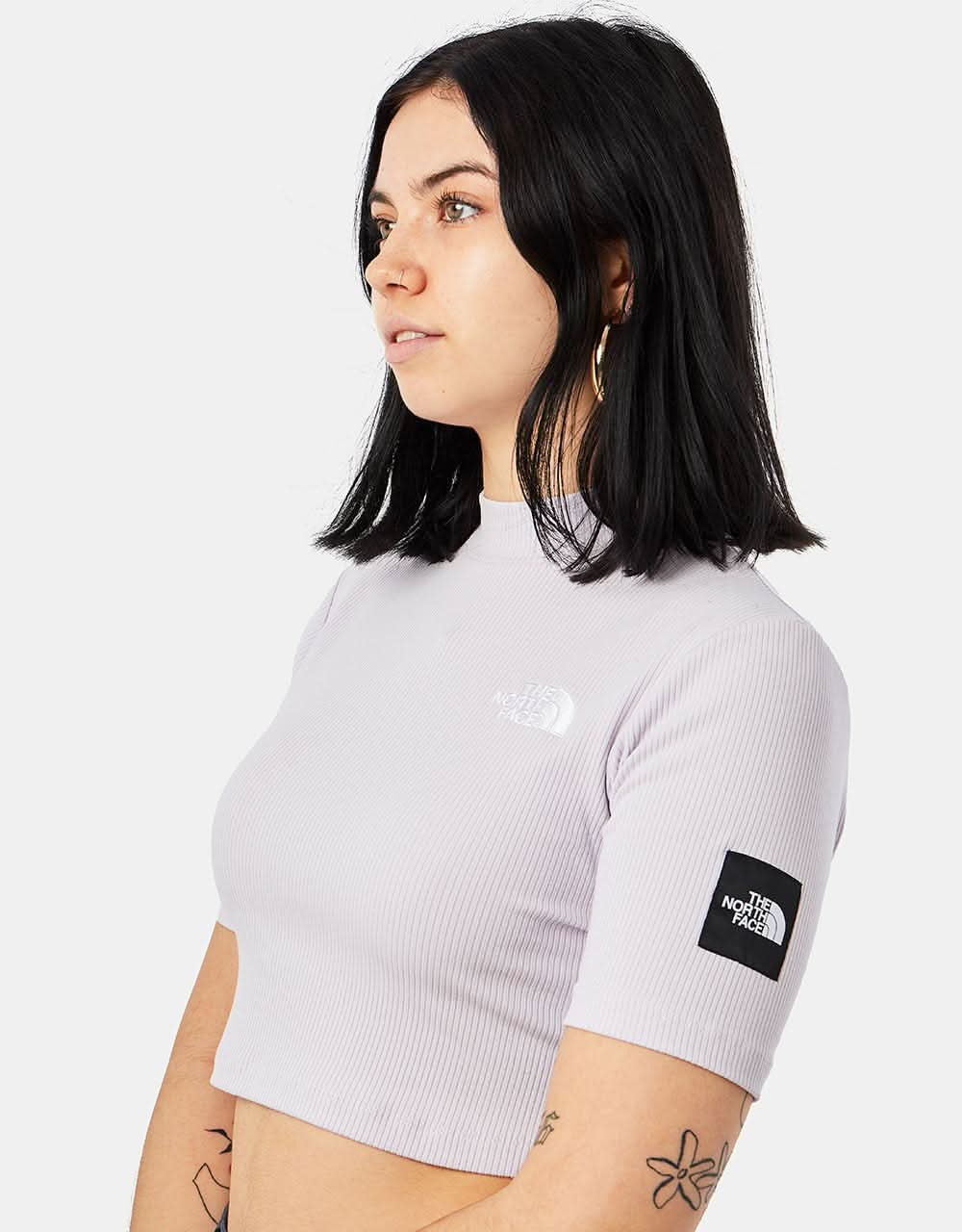 The North Face Womens Gartha Rib Top - Lavender Fog