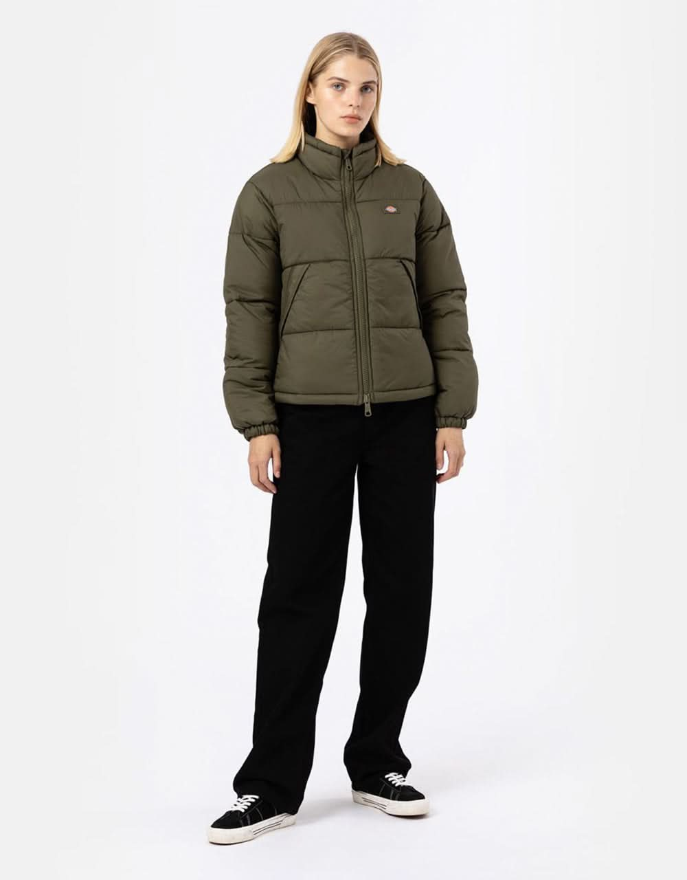 Dickies Femmes Alatna Puffer Jacket - Vert Militaire