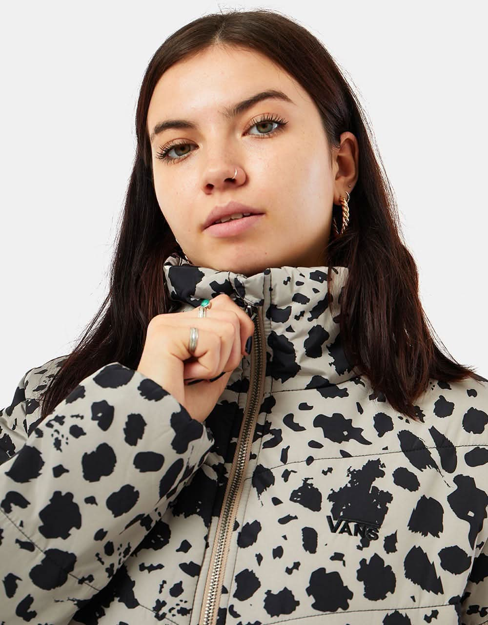 Vans Womens Foundry Print Puff MTE  Jacket - Black