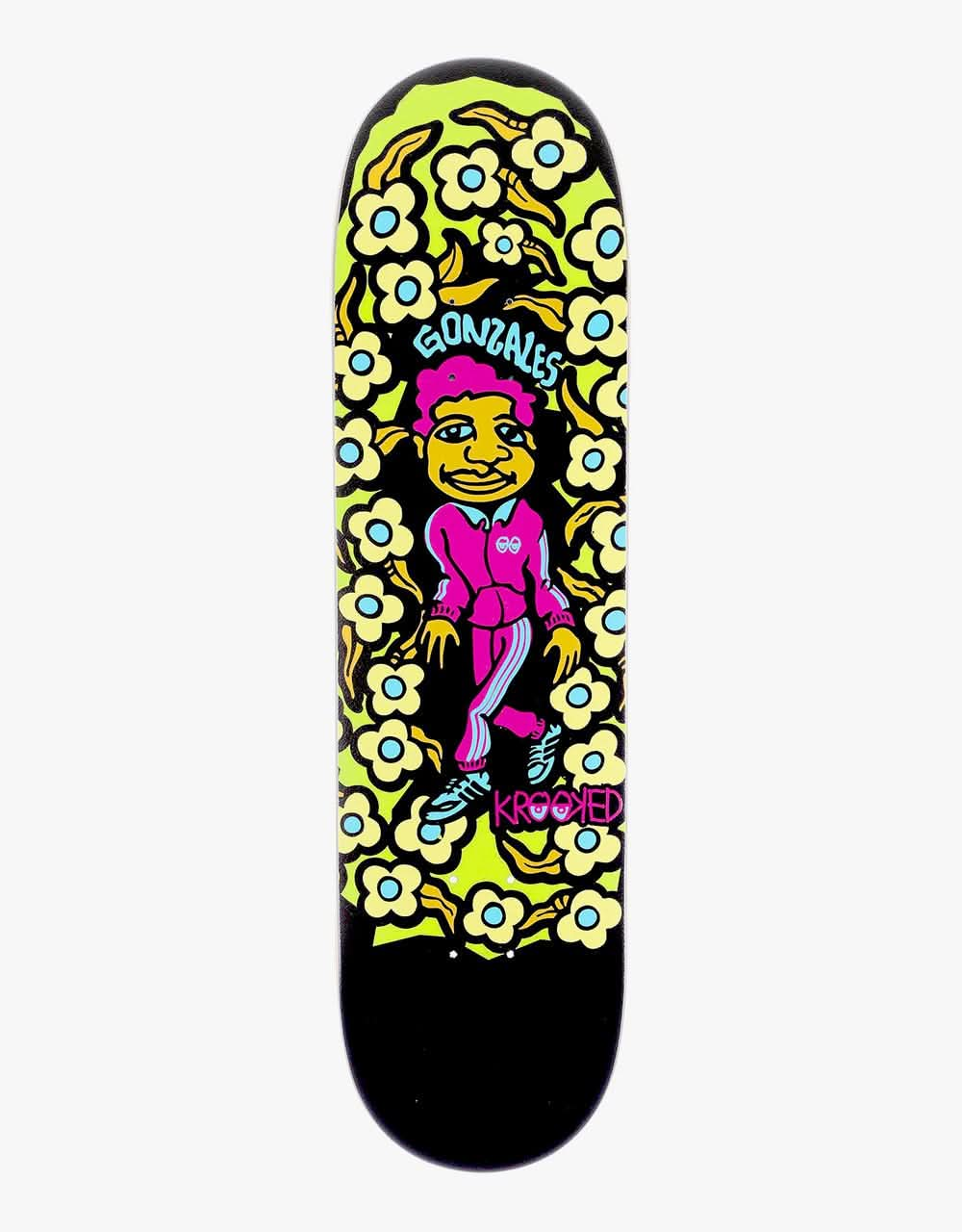 Krooked Gonz Blacklight Sweatpants Skateboard Deck - 8.5"