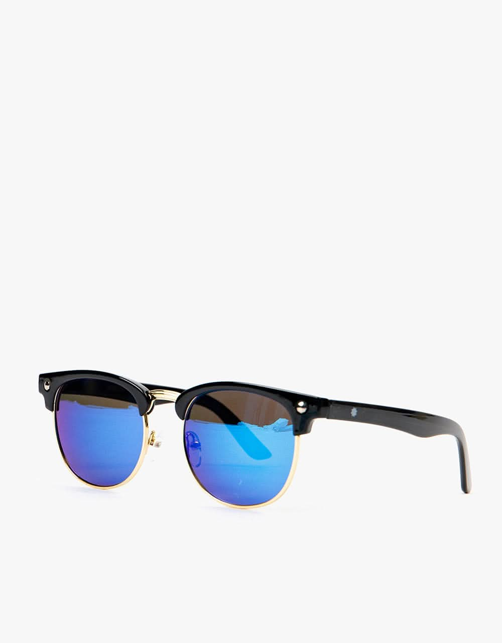 Glassy Sunhaters Morrison Polarized Sunglasses - Black/Blue Mirror