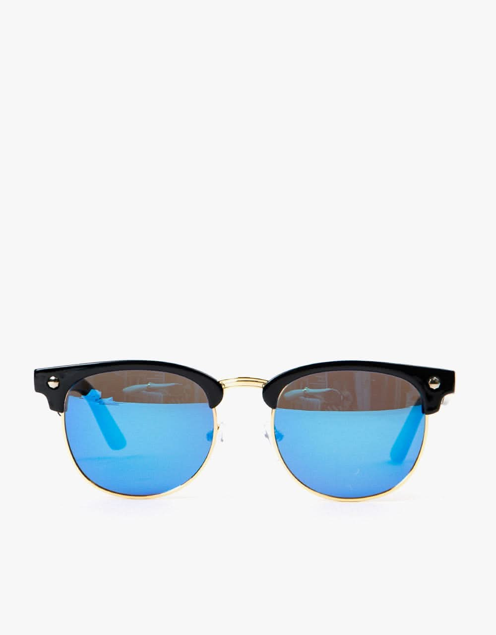 Glassy Sunhaters Morrison Polarized Sunglasses - Black/Blue Mirror