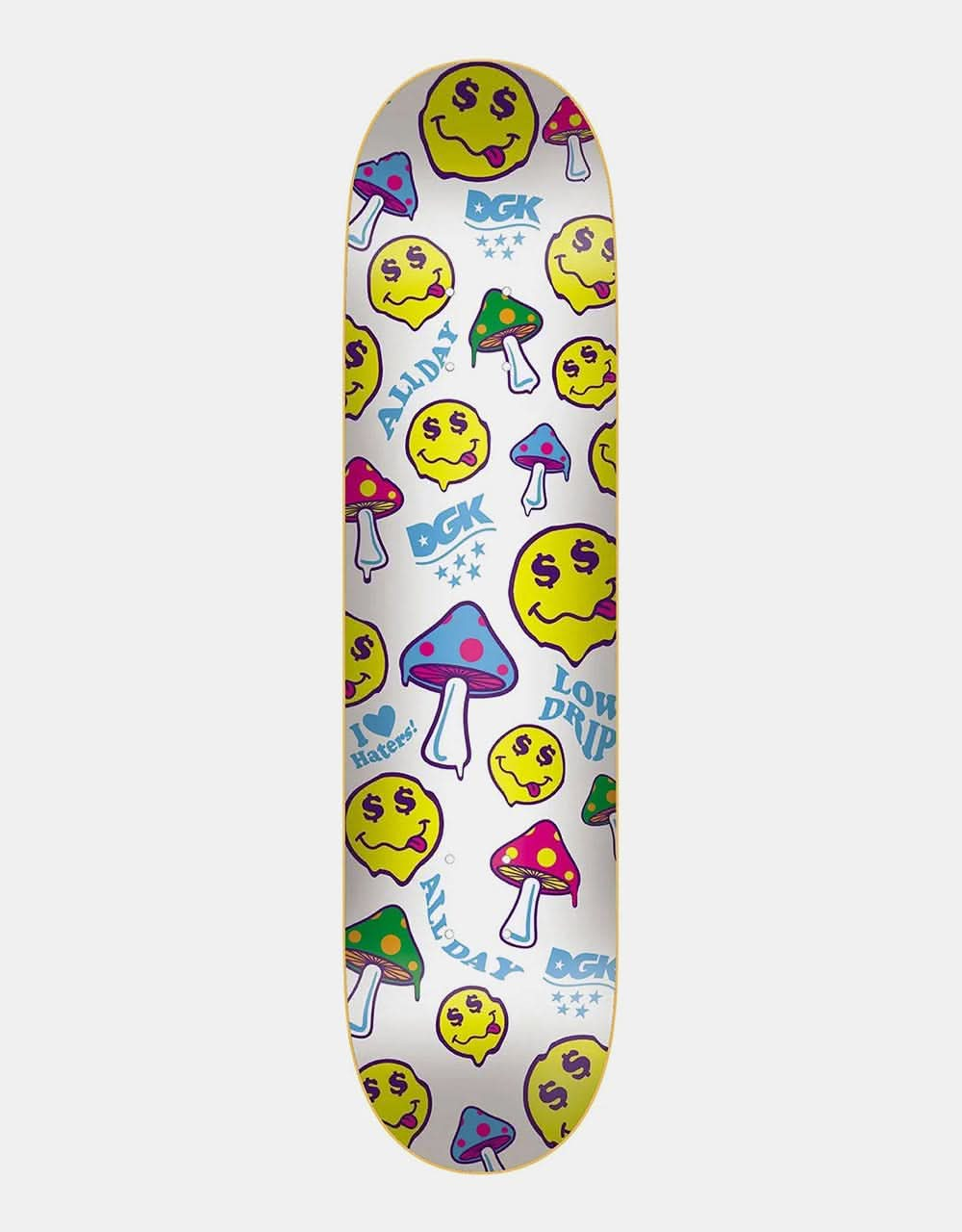 DGK Happy Drip (UV Active) Skateboard Deck - 8.25"