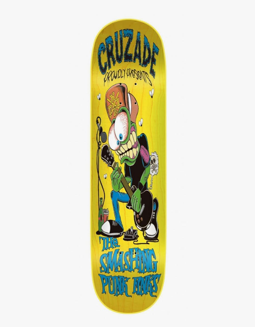 Cruzade Smashing Punk Finks Skateboard Deck - 8.375"