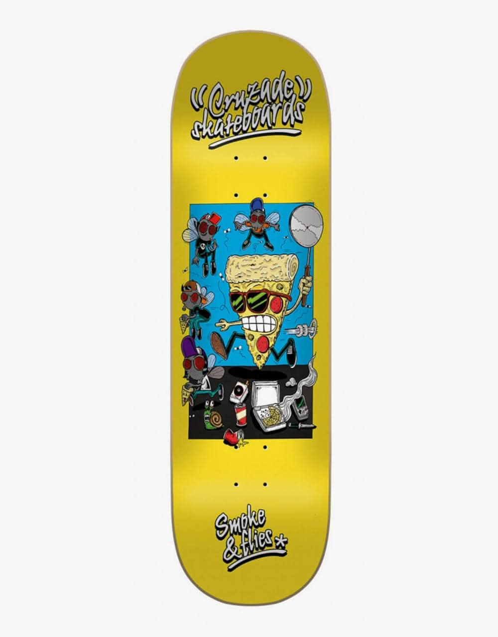 Cruzade Smoke & Flies Skateboard Deck - 8.875"