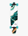 Long Island Teal Kicktail Longboard - 37.85" x 9.3"