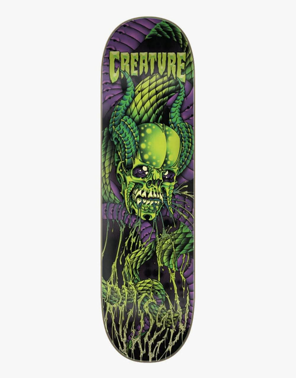 Creature Russell Serpent Skull Skateboard Deck - 8.6"