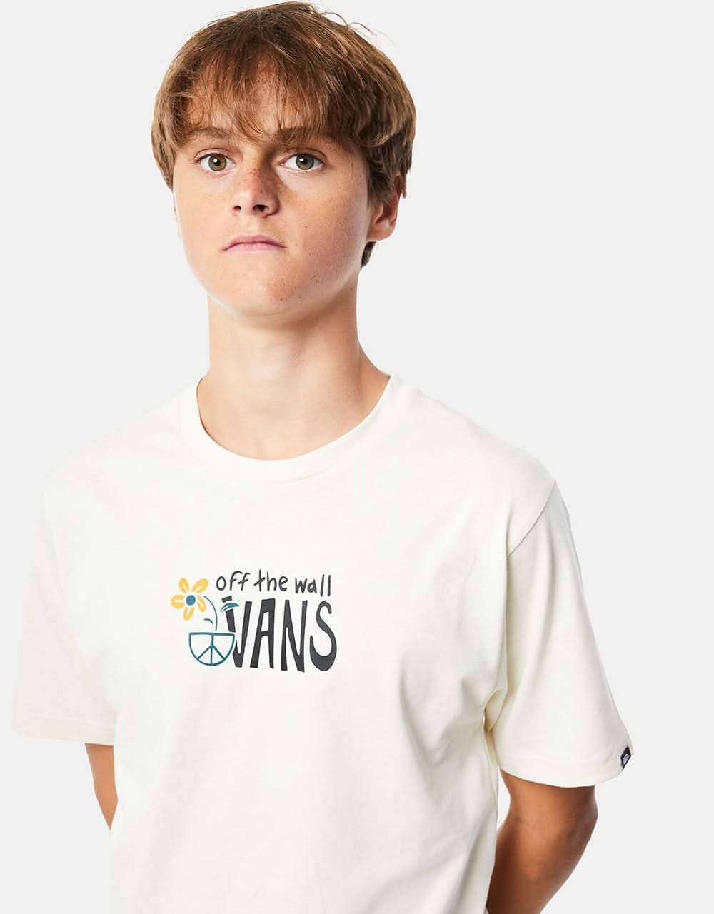 Vans In Our Hands Kids T-Shirt - Antique White