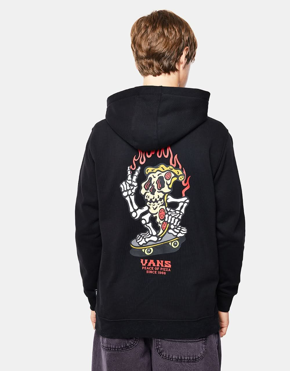 Vans Pizzeria Kids Pullover Hoodie - Black