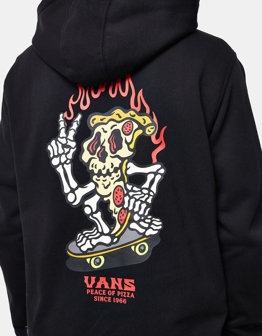 Vans Pizzeria Kids Pullover Hoodie - Black