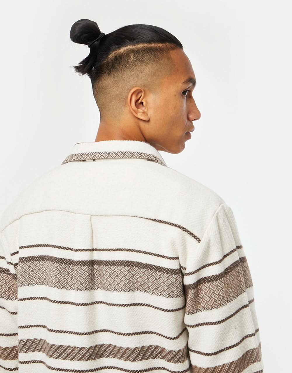 Route One Navajo Heavyweight Flannel Shirt - Natural