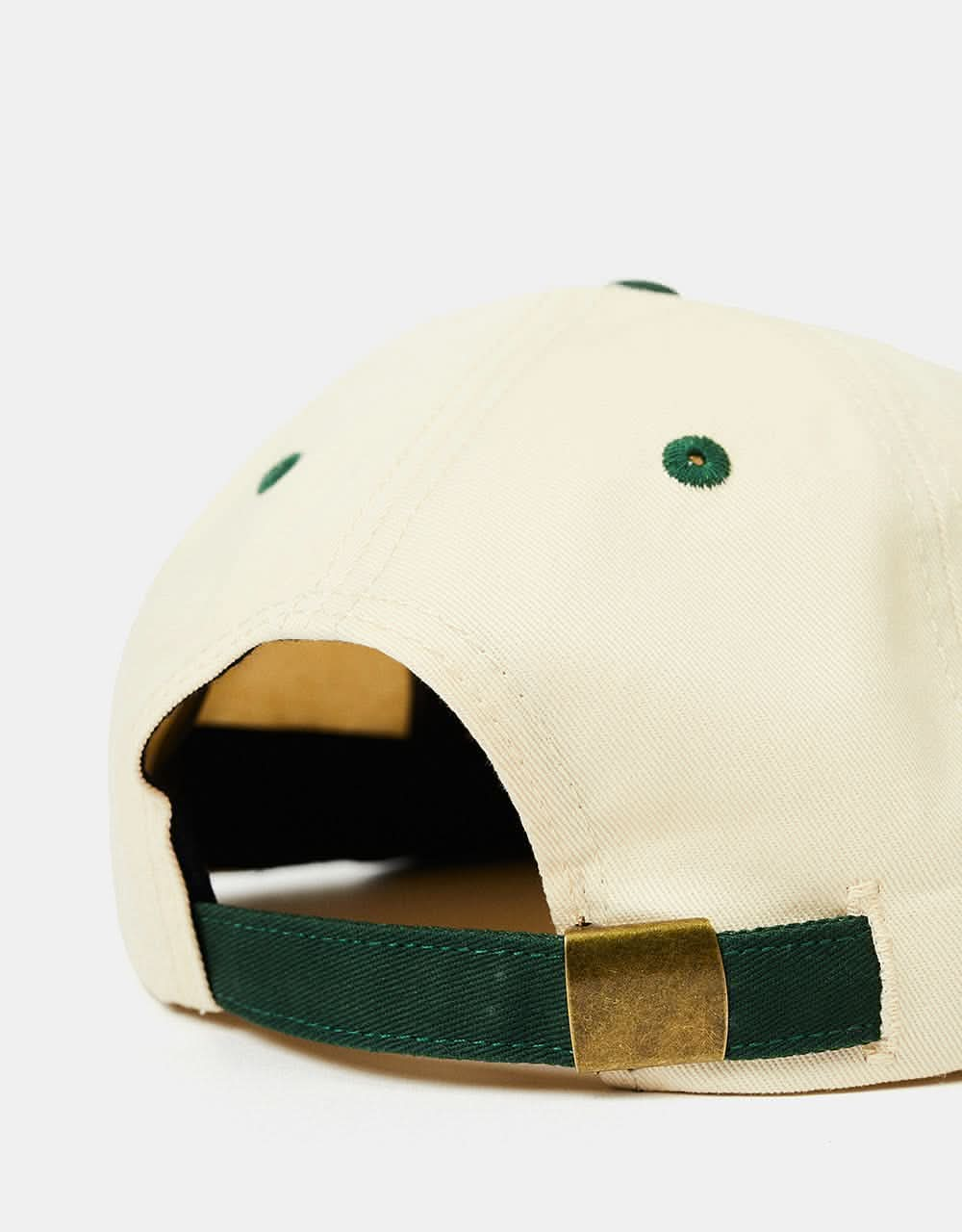 Route One Special Unstructured Snapback Cap - Natural/Forest Green