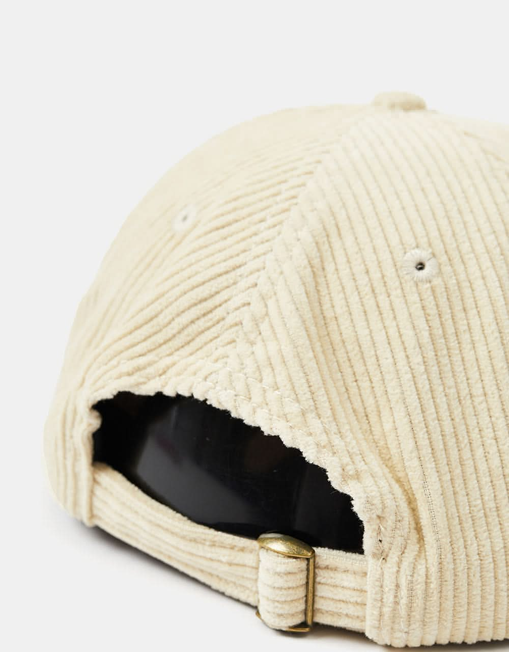 Route One Strawb Cord 6 Panel Cap - Natural